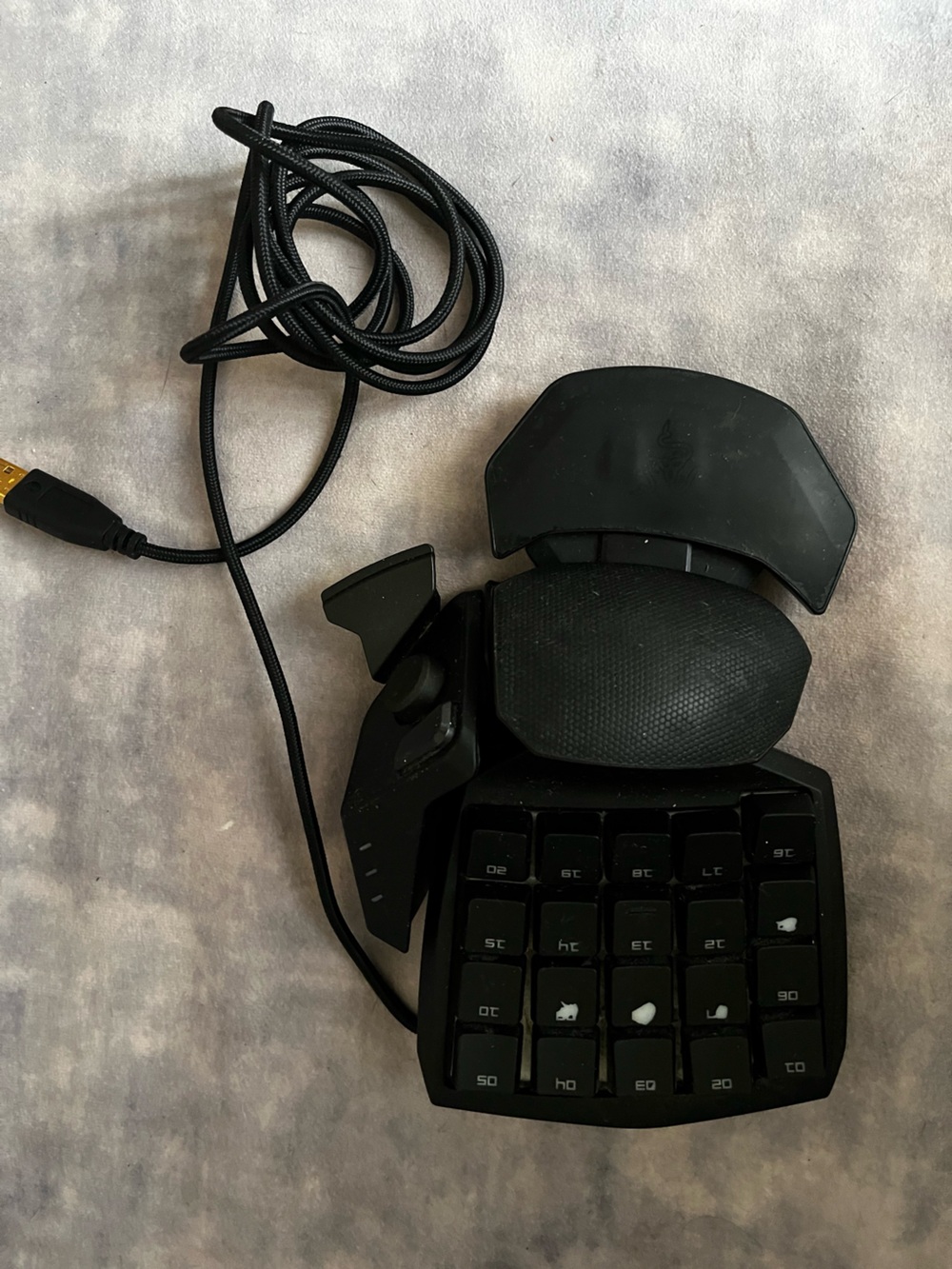 Black Gaming RAZER Orbweaver with USB Cable MMORPG TTRPG